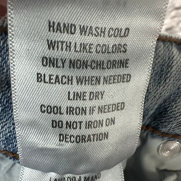 Idyllwind Miranda Lambert Light Wash Side Studded Flare Jeans 10Wx34L Distressed - Picture 10 of 10